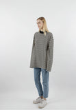 Longsleeve Heavy Overfit Stripe Half Turtleneck