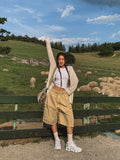 Cotton Snap String Bermuda Pants