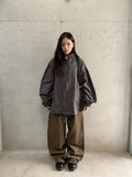 Hugin Cut Cotton Balloon Wide Pants