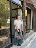 Henville Washing Denim Balloon Wide Pants