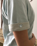 Leron Roll-up Button Short Sleeve T-shirt