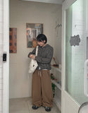 [unisex] Clue side pin tuck banding training jogger pants