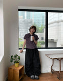 Demro Flower Check Short Sleeve Hood Shirt
