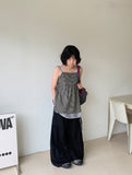 Mintel Summer Check Layered Sleeveless Blouse