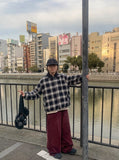 Nelkia color wide corduroy pants