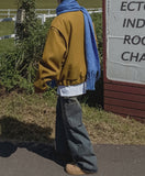 (UNISEX) Coloring Carpenter Wide Denim Pants