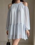 Keron Chiffon Off Shoulder Mini One Piece