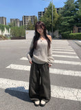 Demon Pintuck Cotton Long Wide Pants
