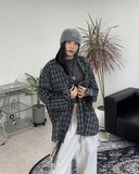 Dehen Oversized Fit Checkered Shirt