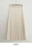 Devella Pleat Banding Long Skirt