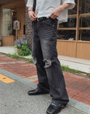 Zeno-cut Washed Flare Denim