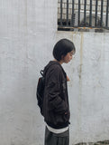 Choheed two-way stripe hood zip-up