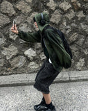 Cargo Wide Bermuda Denim Shorts