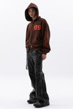 rockstern washing leather bootcut pants