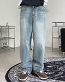 Deueddy Washing Long Wide Denim Pants