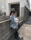 Myua Boxy Fit Denim Pocket Shirt Jacket