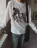 Deep press ribbed warm t