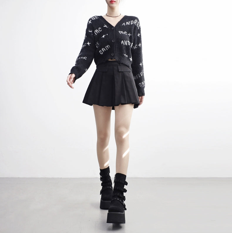 【NONCODE】Laminet pocket pleated skirt NONCODE(ノンコード) - ラミネポケットプリーツスカート