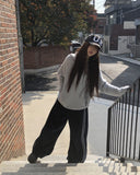 Remo fleece track wide pants