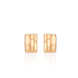 Triple Silver Cutout One-Touch Earrings S