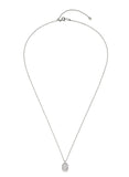 Essence Silver (W) Lab Diamond Double Room Pave Necklace