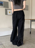 Evel Side Line Wide Long Two-Way Jogger Pants