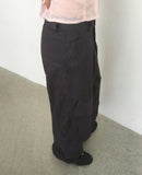 Pite Diagonal Cargo Pocket Wide Pants