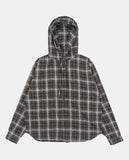 Retro over check hood shirt