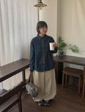 Delotte Denim Long Sleeve Shirt