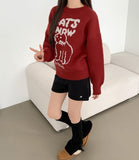 Banding Pendant Wool Blend Thick Knit Fall Shorts