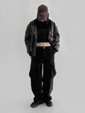 Keaton Leather Hooded Blouson