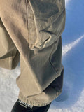 Mustard Wide Pocket Denim Pants