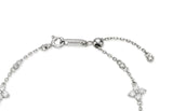 Essence Silver (W) Moissanite Flower Station Bracelet