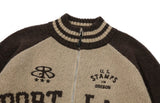 [2-WAY] Portland Raglan Knit Zip-up