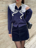 Sayeon Velvet Denim Mini Skirt Pants