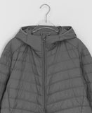 [Unisex] Sidelt Duck Down Hood Lightweight Padding Jumper