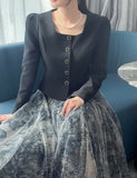 Deor Thuwal Banding Double Tulle Skirt