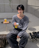 Wind Mohair V-neck Knit