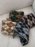 Gishu Argyle Knit Muffler