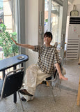 [unisex] Domo nylon string banding parachute cargo pants