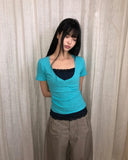 Pton Deep V-Neck Short Sleeve T-shirt