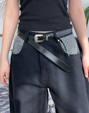 Heid Check Layered Balloon Pants