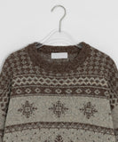 [unisex] Gamb Nordic Round Knit