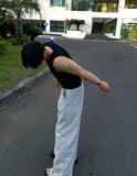 Summer Stripe Wide Linen Pants