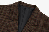 Check wool jacket