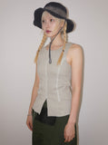 PIGMENT SLIT SLEEVELESS