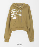 Meln Lettering Cropped Hoodie