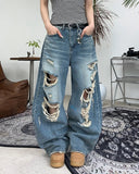Dekai Curved Destroyed Jeans
