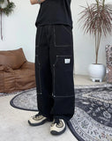 Root Double Knee Patch Work Pants