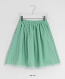 Ruri Color Lace Midi Skirt
